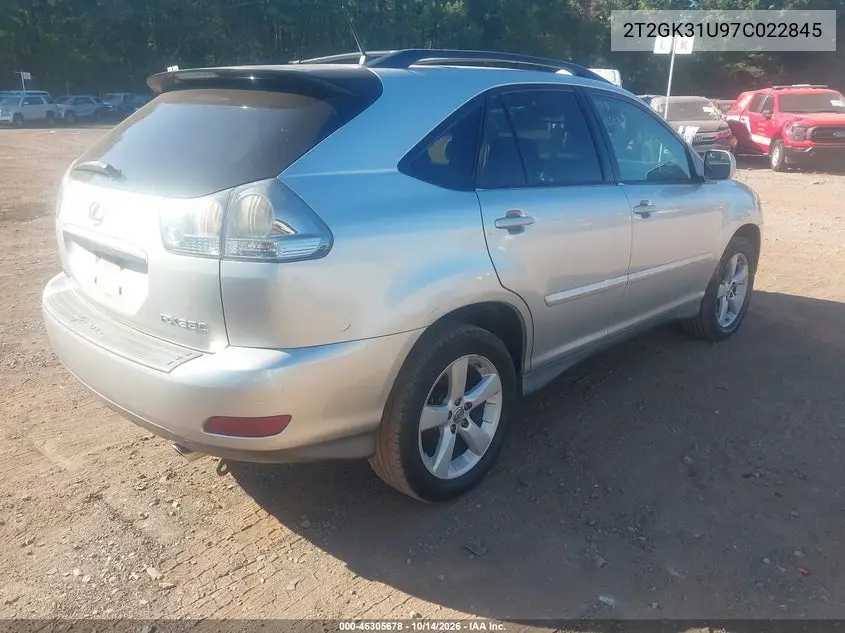 2007 LEXUS RX VIN 2T2GK31U97C022845 — фото 4