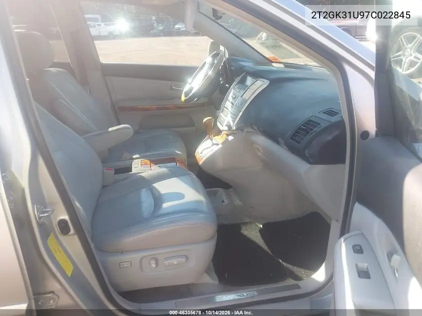 2007 LEXUS RX VIN 2T2GK31U97C022845 — фото 5