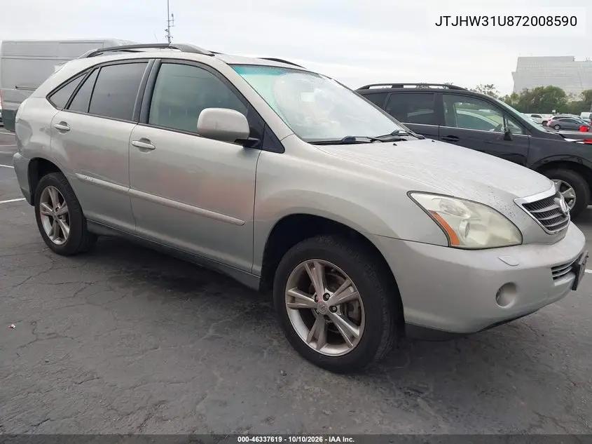 LEXUS RX 2007, VIN JTJHW31U872008590