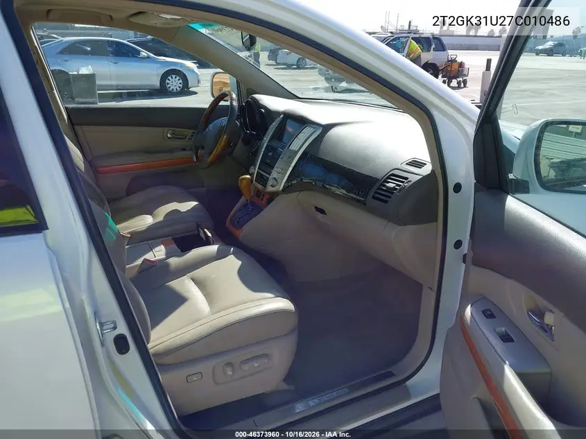 2007 LEXUS RX VIN 2T2GK31U27C010486 — фото 5