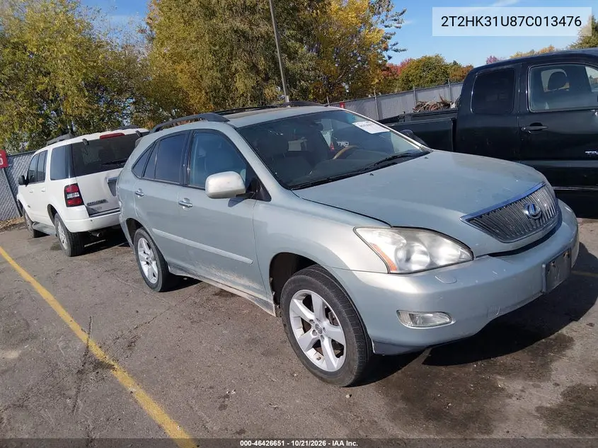 LEXUS RX 2007, VIN 2T2HK31U87C013476