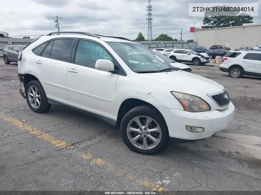 LEXUS RX 2008, VIN 2T2HK31U48C084014