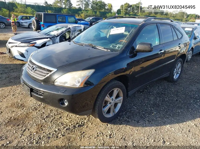 2008 LEXUS RX VIN JTJHW31UX82045495 — фото 2