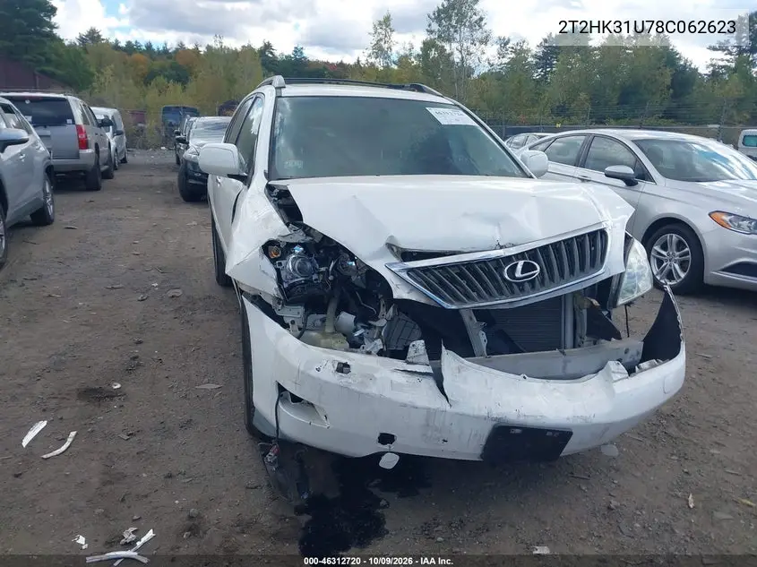LEXUS RX 2008, VIN 2T2HK31U78C062623