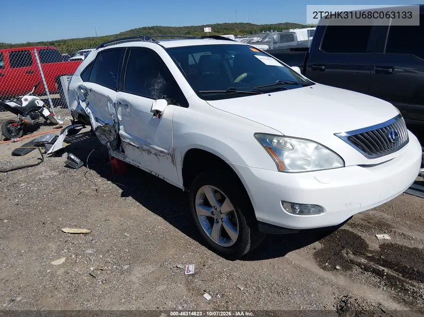 LEXUS RX 2008, VIN 2T2HK31U68C063133