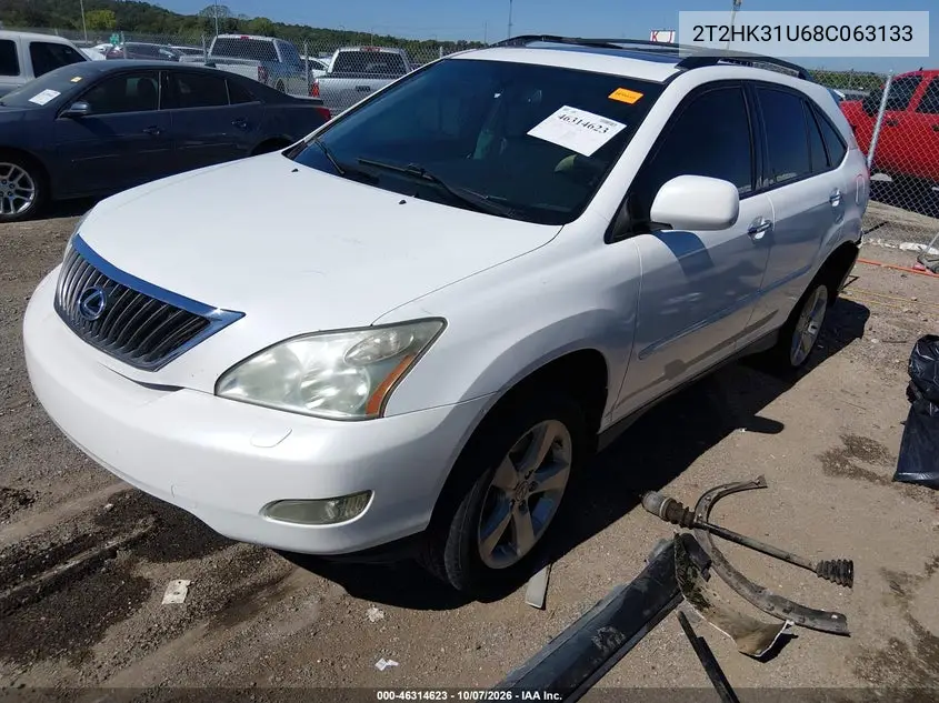 2008 LEXUS RX VIN 2T2HK31U68C063133 — фото 2