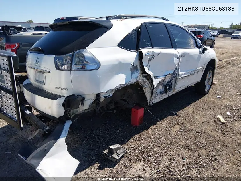 2008 LEXUS RX VIN 2T2HK31U68C063133 — фото 4