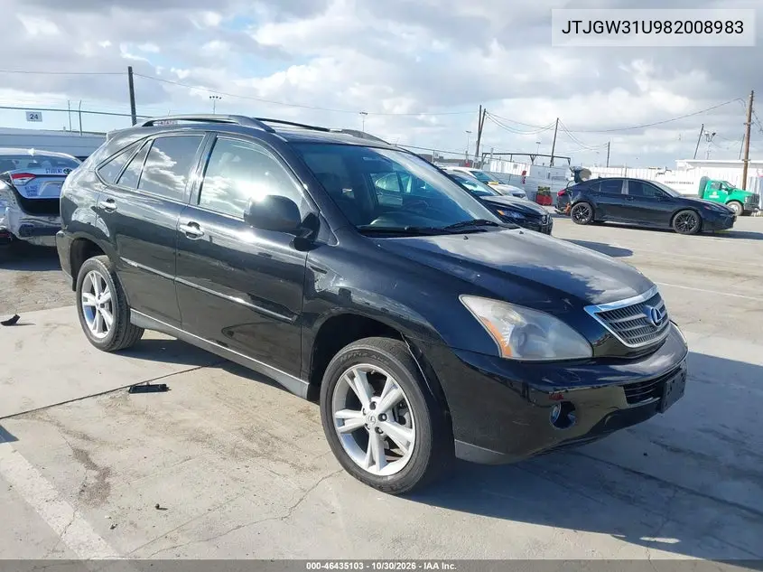 LEXUS RX 2008, VIN JTJGW31U982008983
