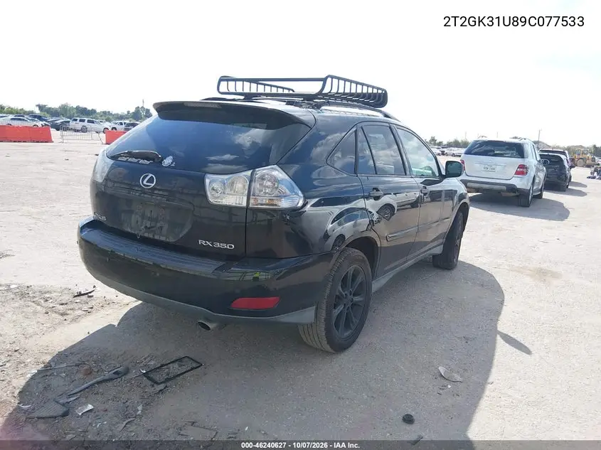 2009 LEXUS RX VIN 2T2GK31U89C077533 — фото 4