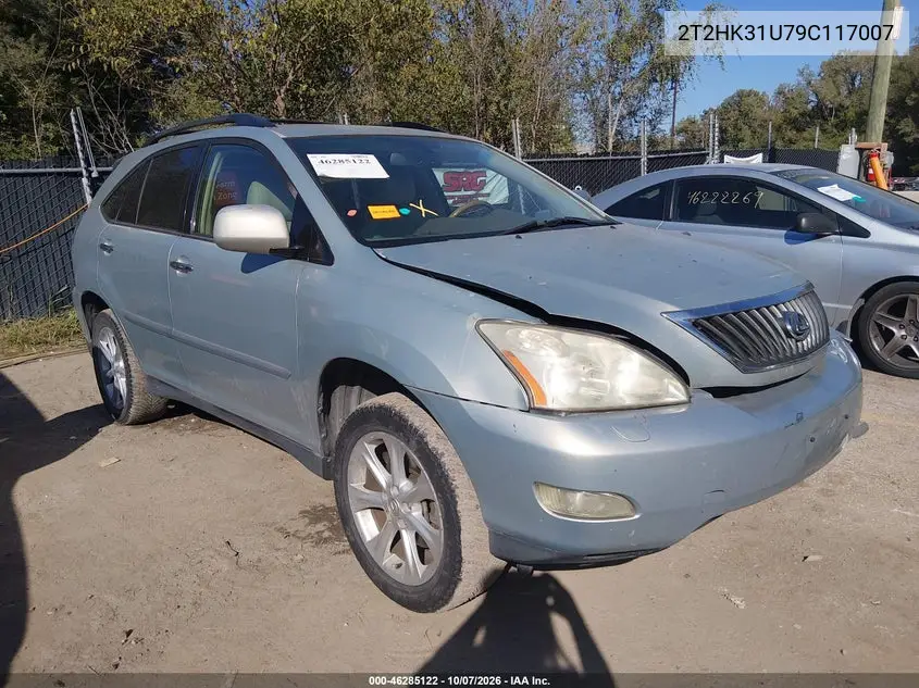 LEXUS RX 2009, VIN 2T2HK31U79C117007