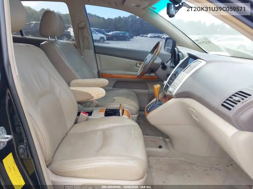 2009 LEXUS RX VIN 2T2GK31U39C059571 — фото 5