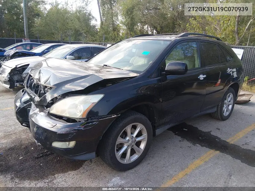 2009 LEXUS RX VIN 2T2GK31U19C070939 — фото 2