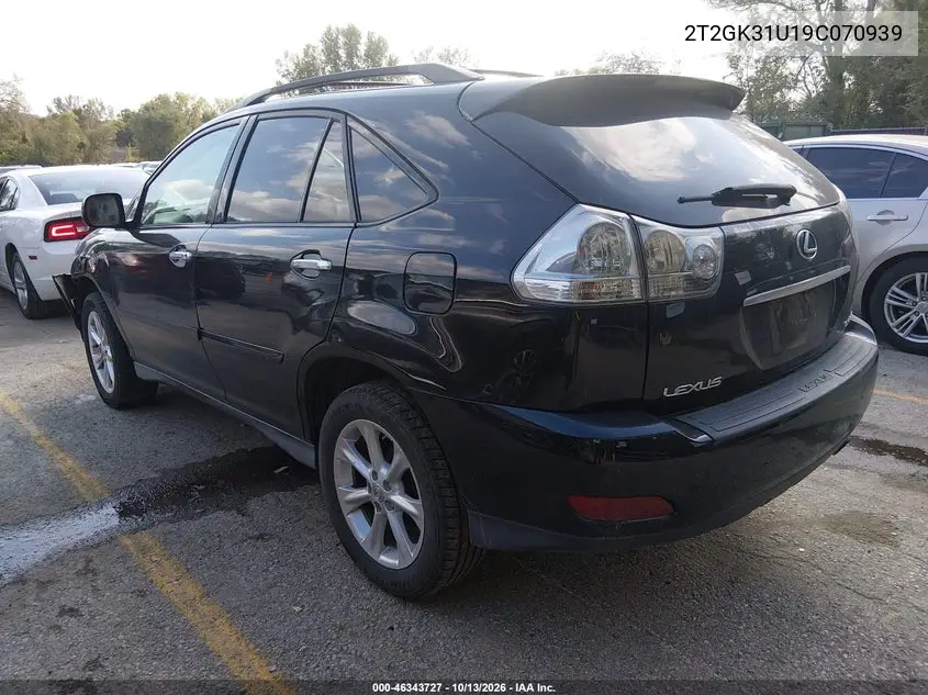 2009 LEXUS RX VIN 2T2GK31U19C070939 — фото 3