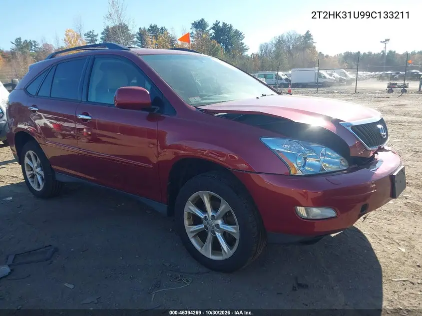 LEXUS RX 2009, VIN 2T2HK31U99C133211