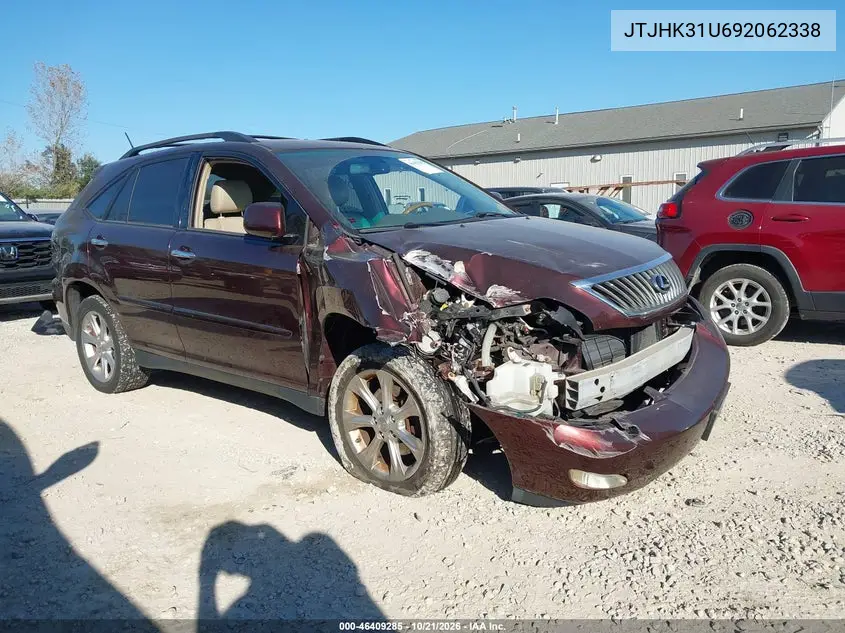 LEXUS RX 2009, VIN JTJHK31U692062338