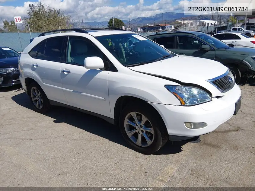 LEXUS RX 2009, VIN 2T2GK31U89C061784