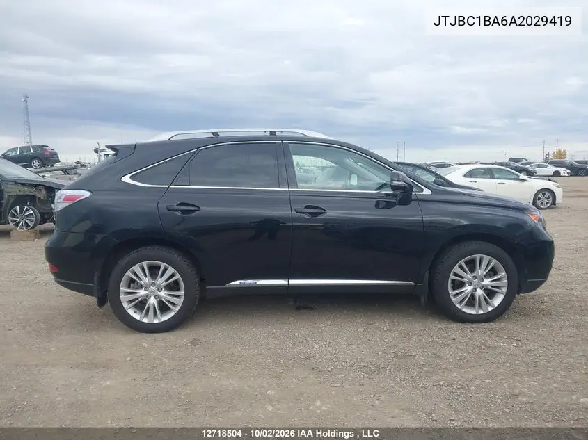 2010 LEXUS RX VIN JTJBC1BA6A2029419 — фото 13
