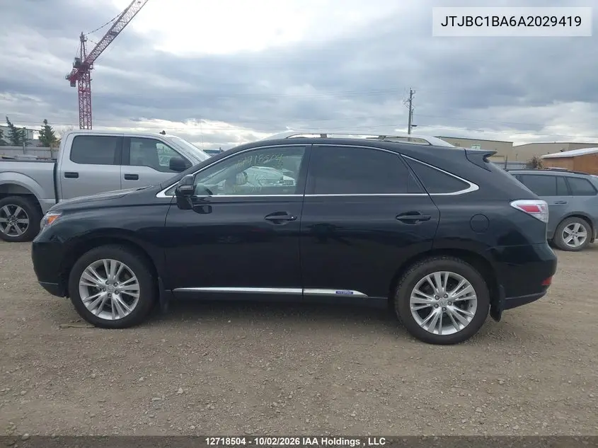 2010 LEXUS RX VIN JTJBC1BA6A2029419 — фото 14