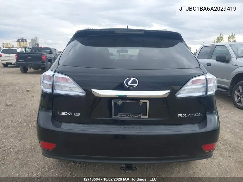 2010 LEXUS RX VIN JTJBC1BA6A2029419 — фото 16