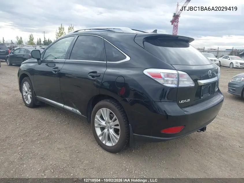 2010 LEXUS RX VIN JTJBC1BA6A2029419 — фото 3