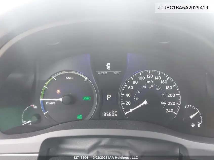 2010 LEXUS RX VIN JTJBC1BA6A2029419 — фото 7