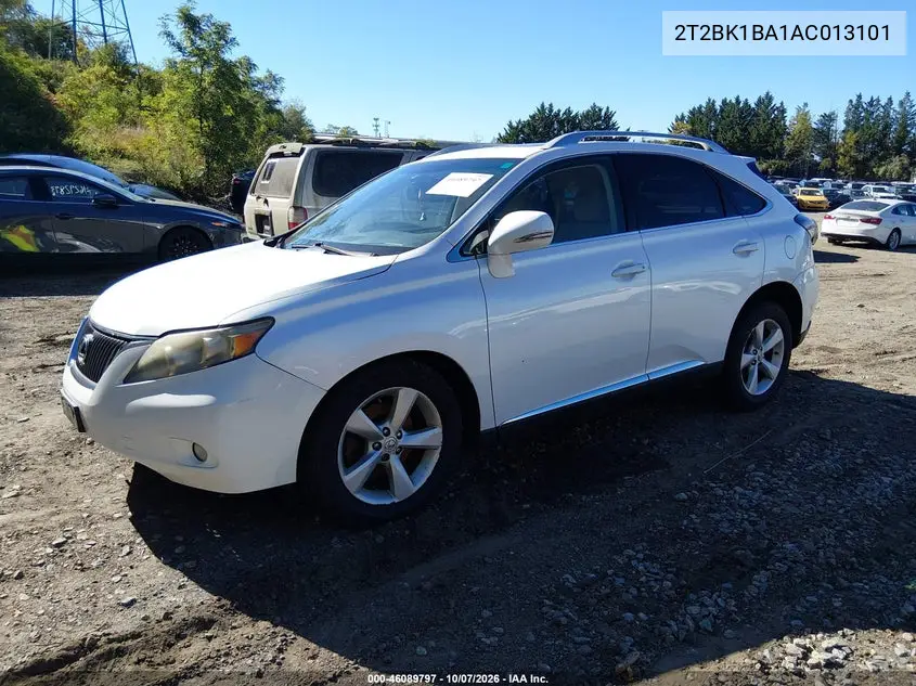 2010 LEXUS RX VIN 2T2BK1BA1AC013101 — фото 2