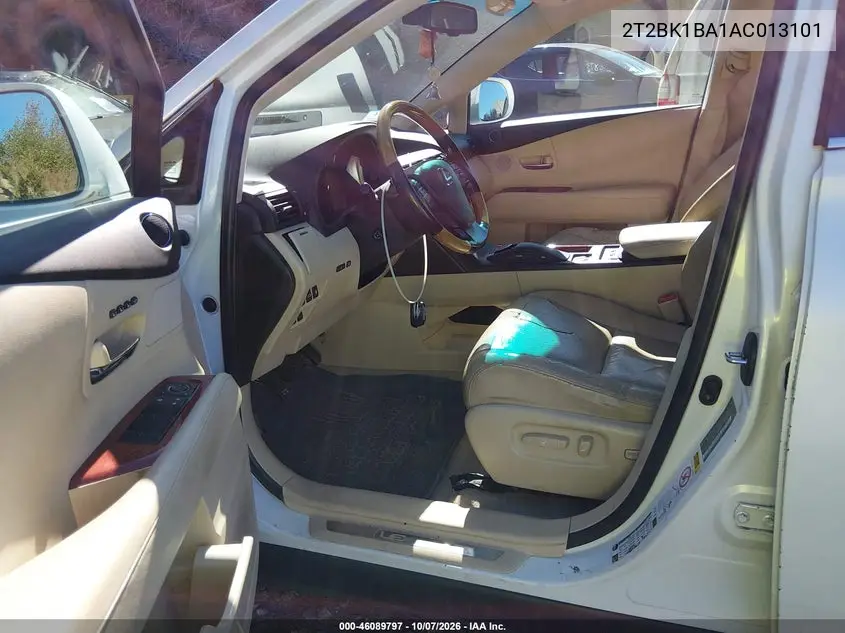 2010 LEXUS RX VIN 2T2BK1BA1AC013101 — фото 5