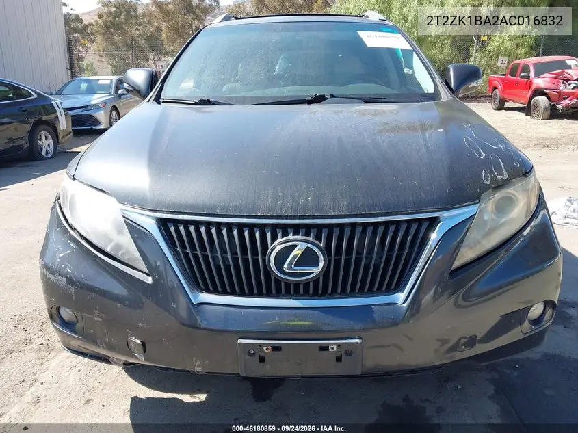 2010 LEXUS RX VIN 2T2ZK1BA2AC016832 — фото 12