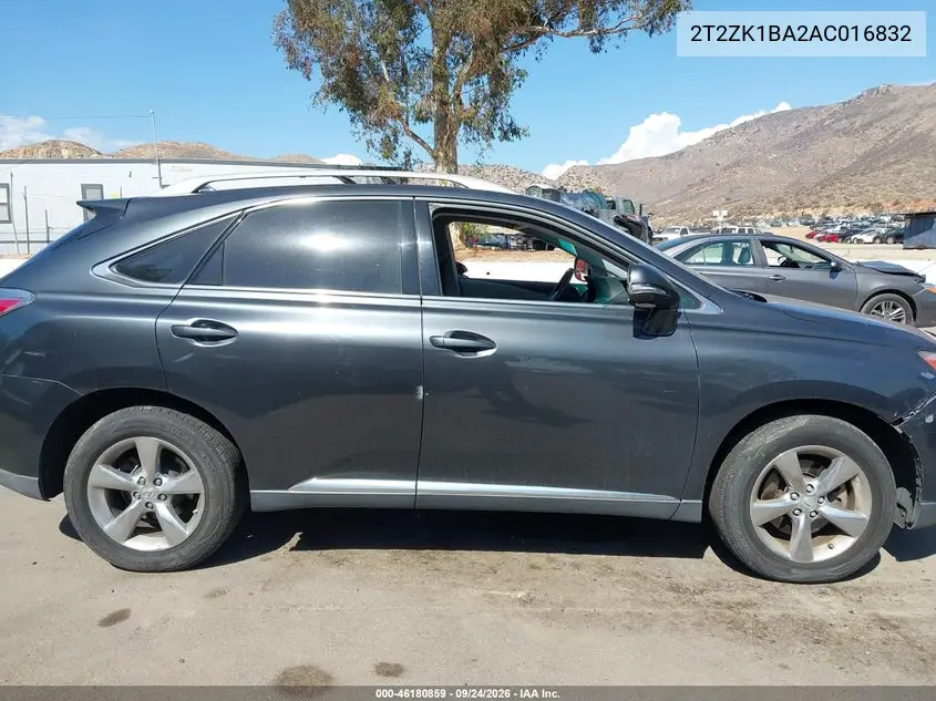 2010 LEXUS RX VIN 2T2ZK1BA2AC016832 — фото 13