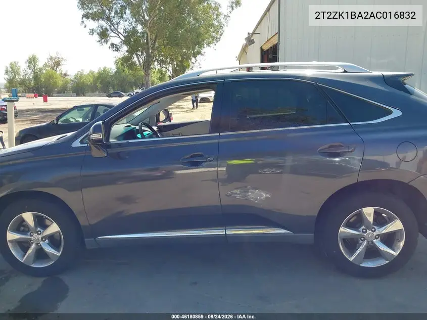 2010 LEXUS RX VIN 2T2ZK1BA2AC016832 — фото 14