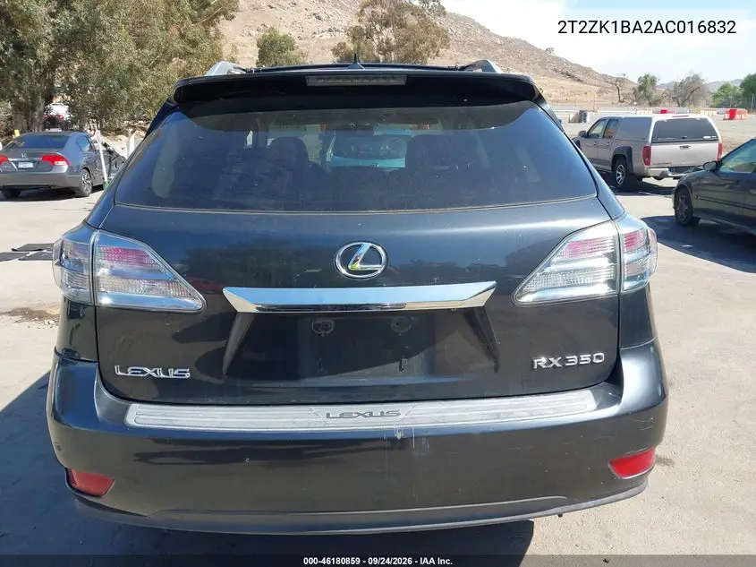 2010 LEXUS RX VIN 2T2ZK1BA2AC016832 — фото 16