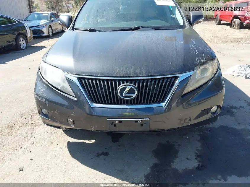 2010 LEXUS RX VIN 2T2ZK1BA2AC016832 — фото 6
