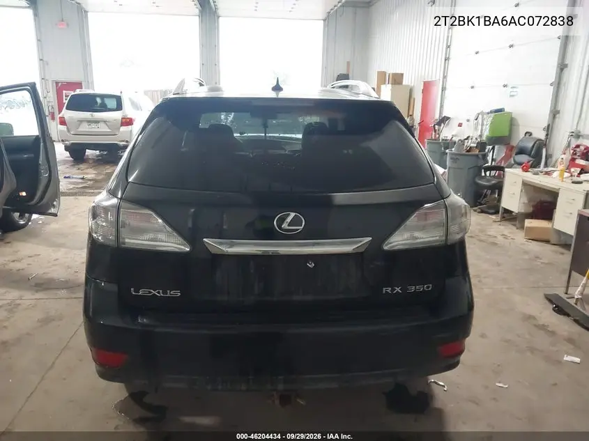 2010 LEXUS RX VIN 2T2BK1BA6AC072838 — фото 16
