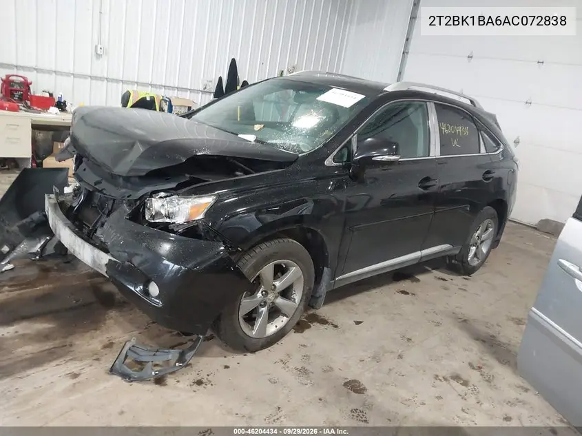 2010 LEXUS RX VIN 2T2BK1BA6AC072838 — фото 3