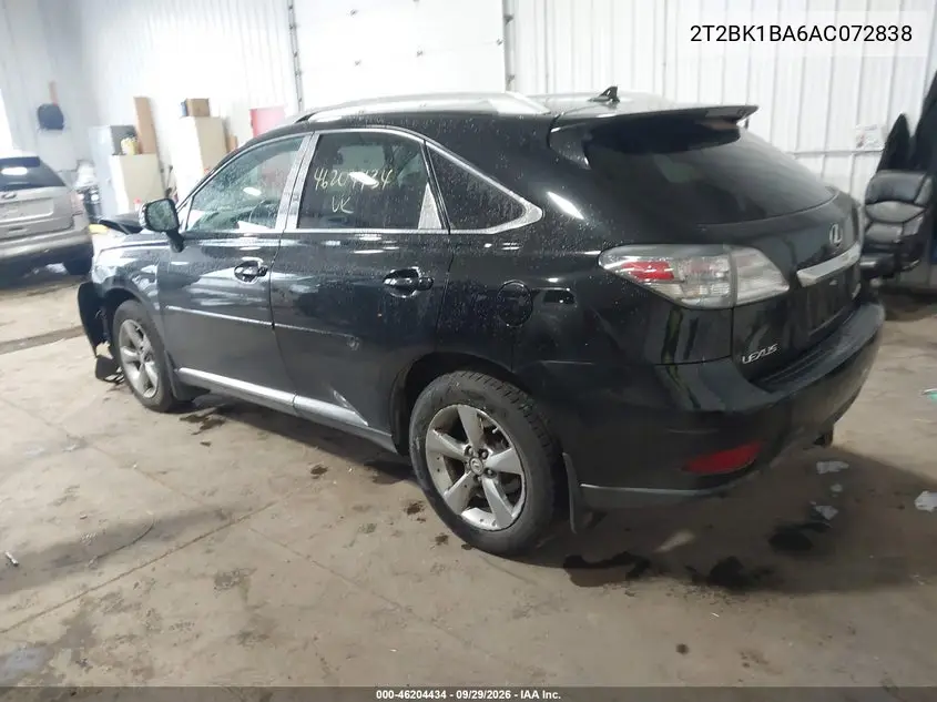 2010 LEXUS RX VIN 2T2BK1BA6AC072838 — фото 4
