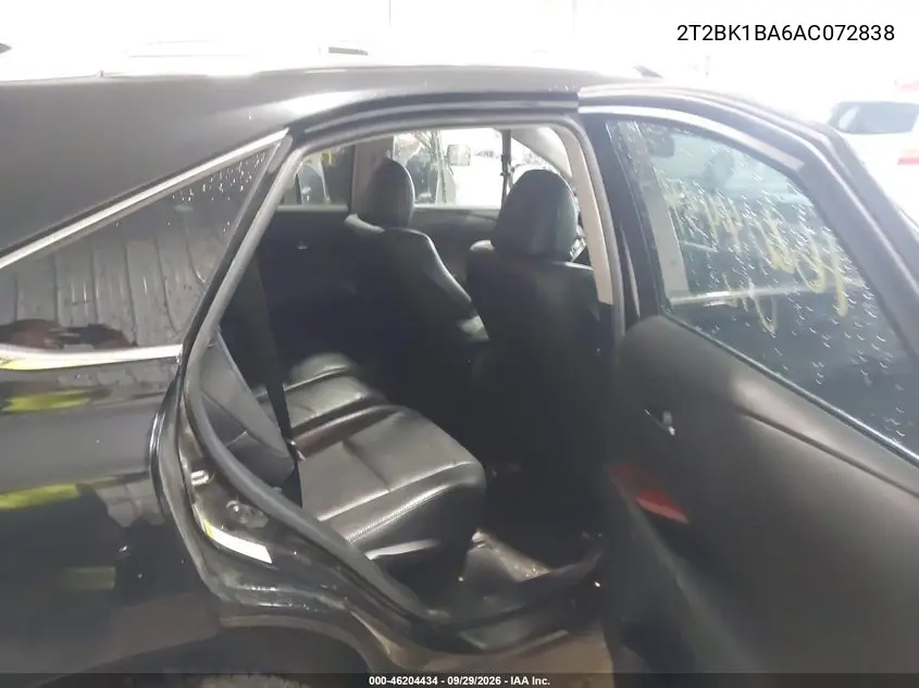 2010 LEXUS RX VIN 2T2BK1BA6AC072838 — фото 8