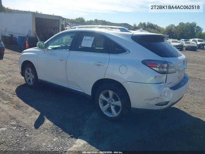 2010 LEXUS RX VIN 2T2BK1BA4AC062518 — фото 3