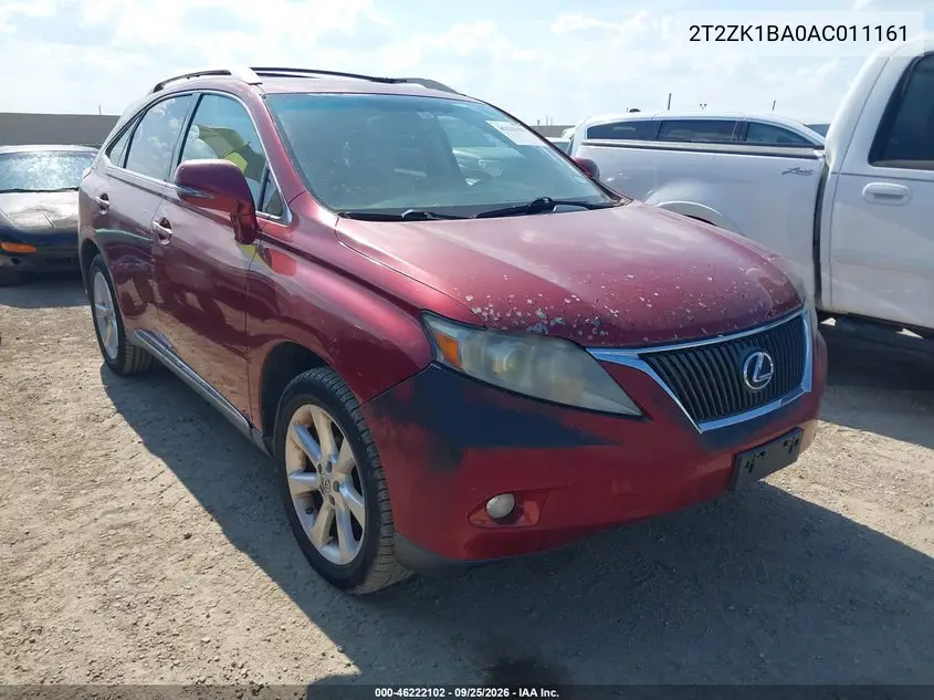 LEXUS RX 2010, VIN 2T2ZK1BA0AC011161
