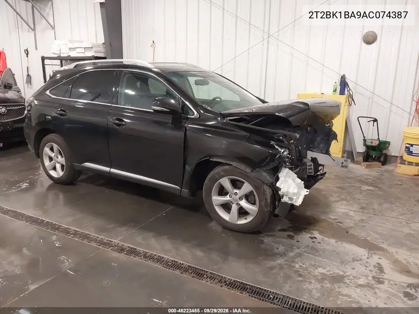 LEXUS RX 2010, VIN 2T2BK1BA9AC074387