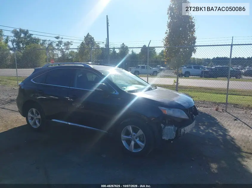 LEXUS RX 2010, VIN 2T2BK1BA7AC050086