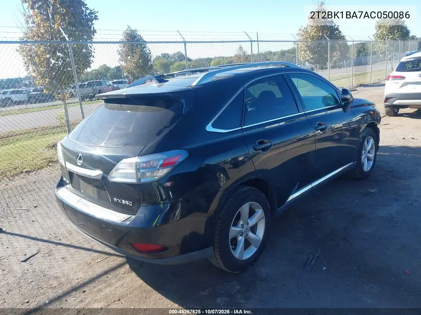 2010 LEXUS RX VIN 2T2BK1BA7AC050086 — фото 4