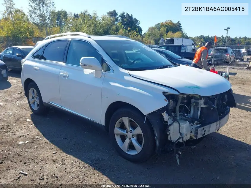 LEXUS RX 2010, VIN 2T2BK1BA6AC005415