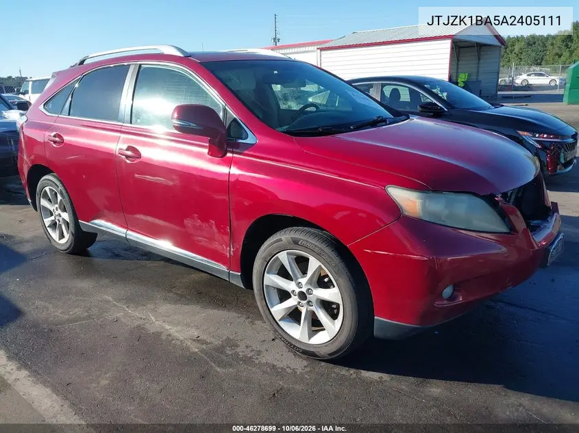 LEXUS RX 2010, VIN JTJZK1BA5A2405111