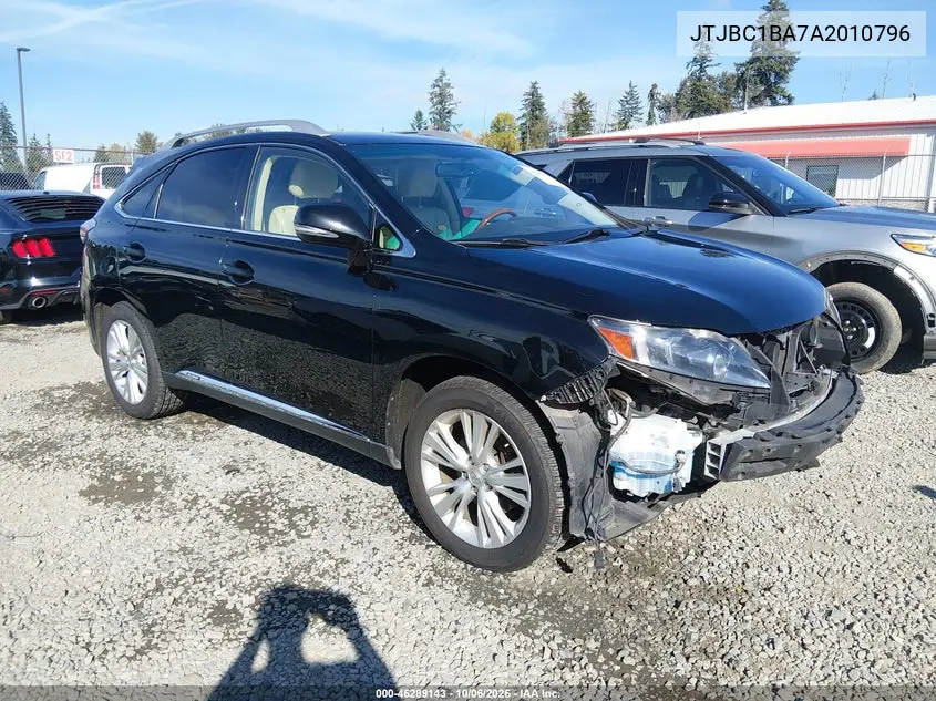 LEXUS RX 2010, VIN JTJBC1BA7A2010796
