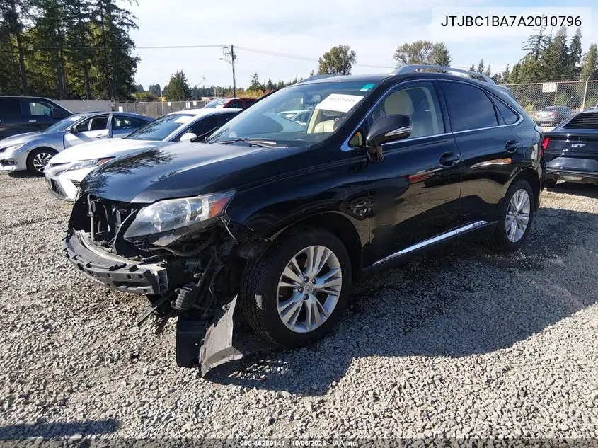 2010 LEXUS RX VIN JTJBC1BA7A2010796 — фото 2
