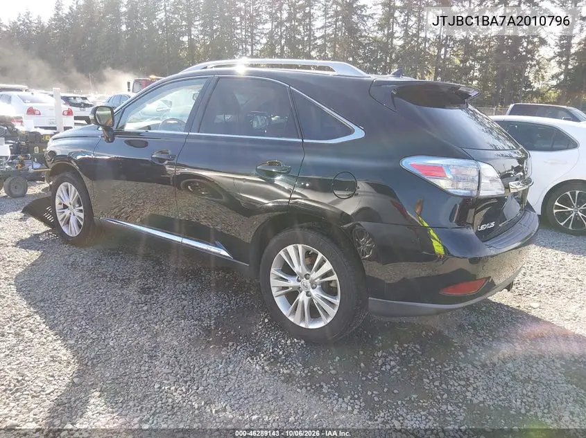 2010 LEXUS RX VIN JTJBC1BA7A2010796 — фото 3
