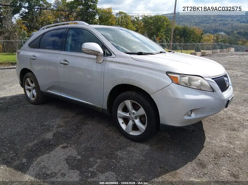 LEXUS RX 2010, VIN 2T2BK1BA9AC032575