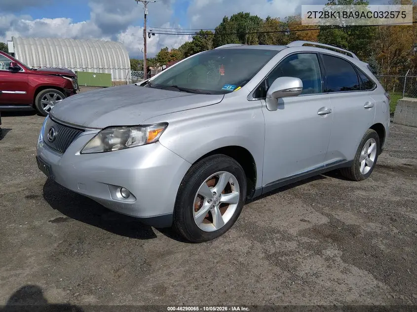 2010 LEXUS RX VIN 2T2BK1BA9AC032575 — фото 2