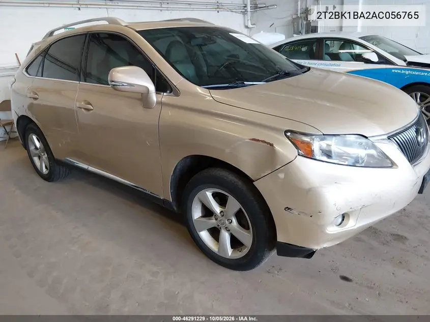 LEXUS RX 2010, VIN 2T2BK1BA2AC056765