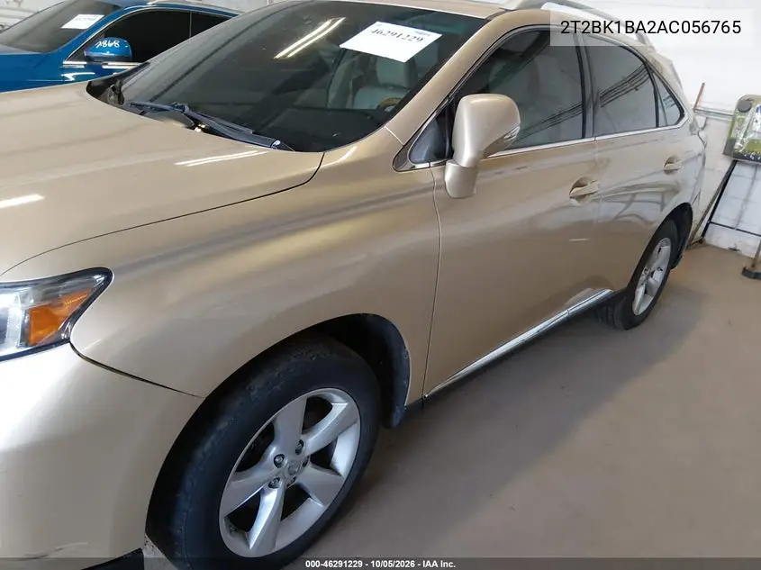 2010 LEXUS RX VIN 2T2BK1BA2AC056765 — фото 2